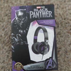 Marvel Black Panther Over-Ear Headphones - Black and Purple